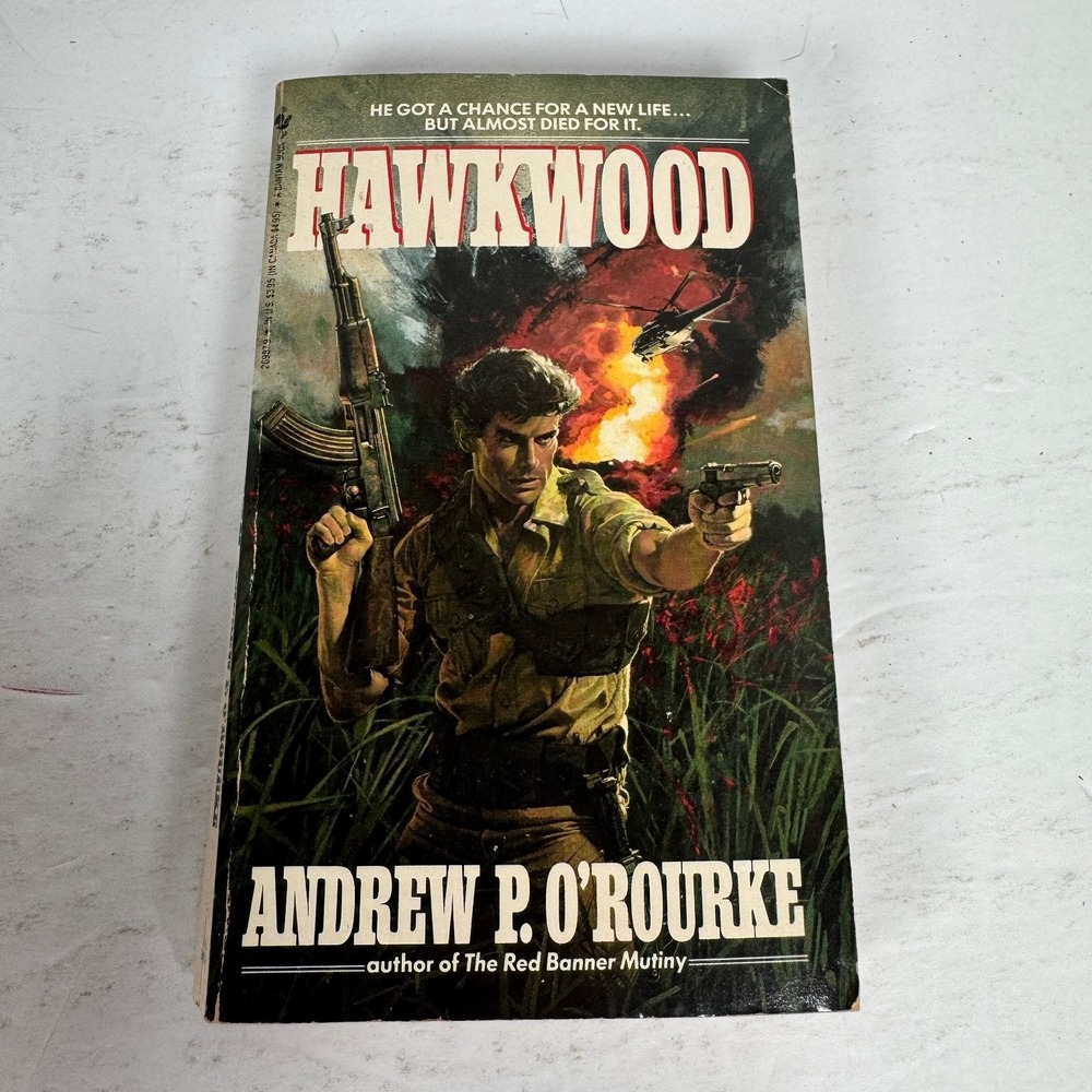 Hawkwood Andrew P. O'Rourke 1989 First Edition Thriller‎ Bantam Books